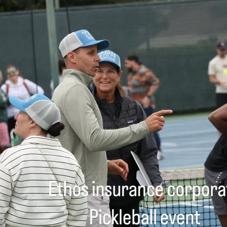 Derek Soderblom at a pickleball event